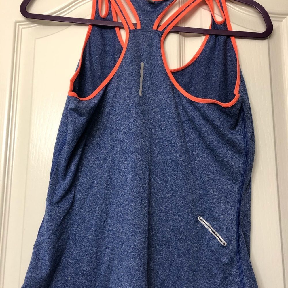 Nike drifit workout tank top shirt medium orange blue purple heathered - Picture 3 of 4